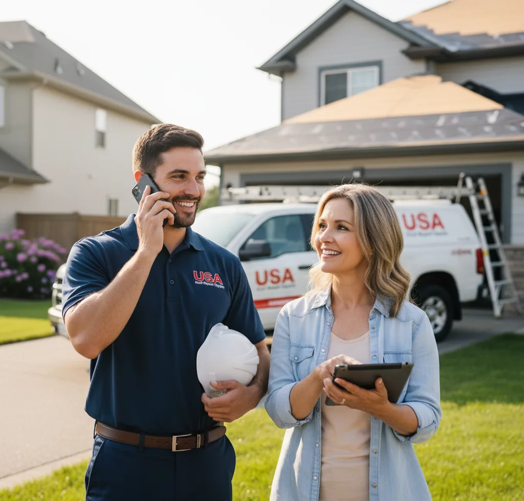 USA Roof Repair Experts customer support in Kirkwood